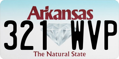 AR license plate 321WVP
