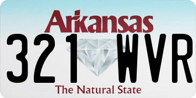 AR license plate 321WVR