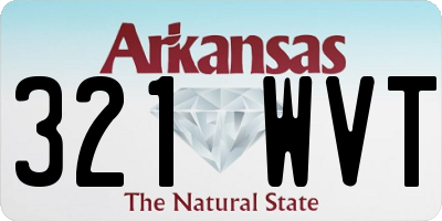 AR license plate 321WVT