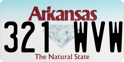 AR license plate 321WVW
