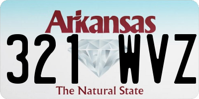 AR license plate 321WVZ