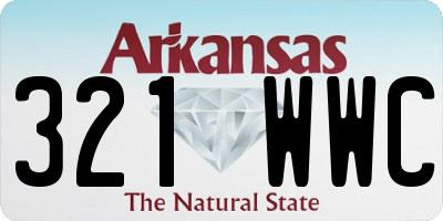 AR license plate 321WWC