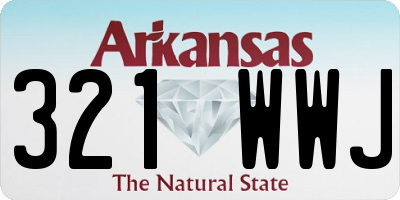 AR license plate 321WWJ