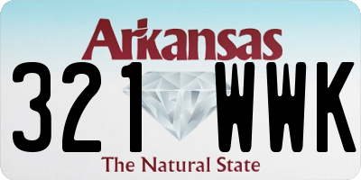 AR license plate 321WWK