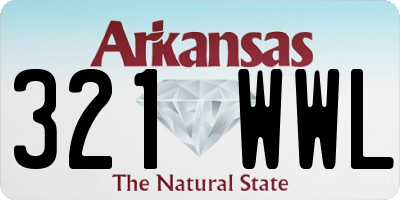 AR license plate 321WWL