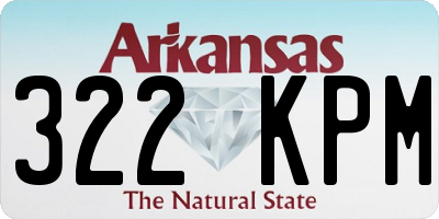 AR license plate 322KPM