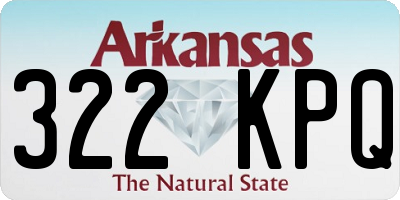 AR license plate 322KPQ