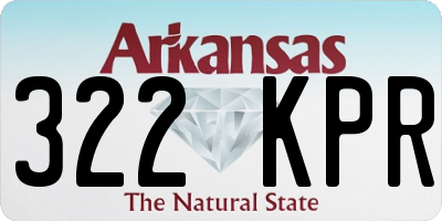 AR license plate 322KPR