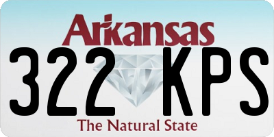 AR license plate 322KPS