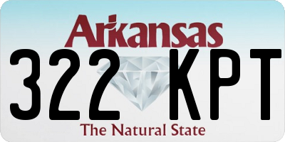 AR license plate 322KPT