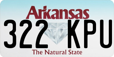 AR license plate 322KPU