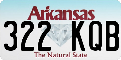 AR license plate 322KQB