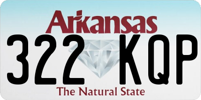 AR license plate 322KQP