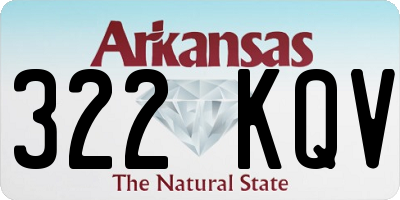 AR license plate 322KQV