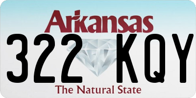 AR license plate 322KQY