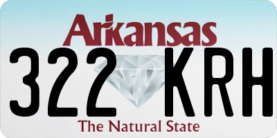 AR license plate 322KRH