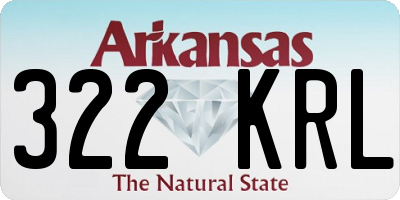 AR license plate 322KRL