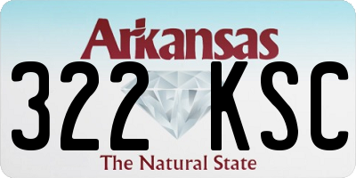 AR license plate 322KSC