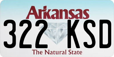 AR license plate 322KSD