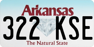 AR license plate 322KSE
