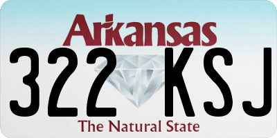 AR license plate 322KSJ