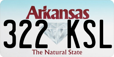 AR license plate 322KSL
