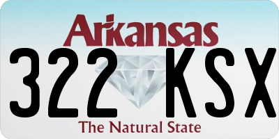 AR license plate 322KSX