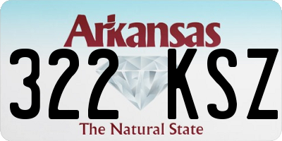 AR license plate 322KSZ