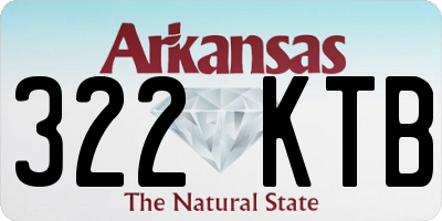 AR license plate 322KTB