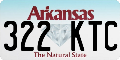 AR license plate 322KTC
