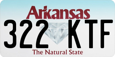 AR license plate 322KTF