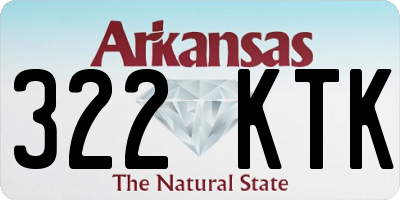 AR license plate 322KTK