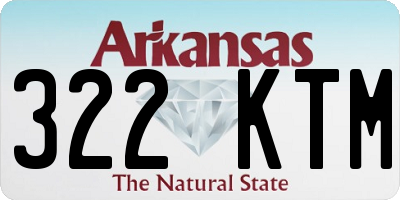 AR license plate 322KTM
