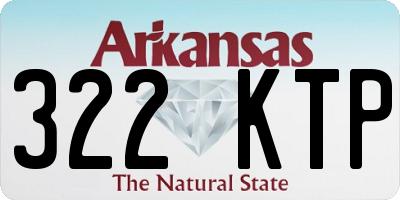 AR license plate 322KTP