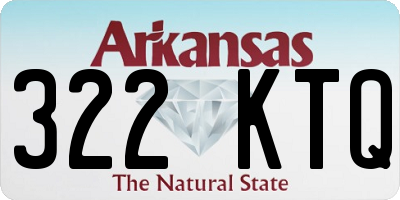 AR license plate 322KTQ