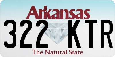 AR license plate 322KTR