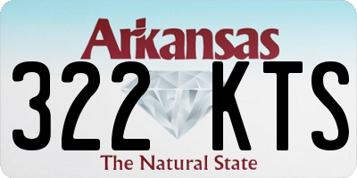 AR license plate 322KTS