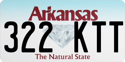 AR license plate 322KTT