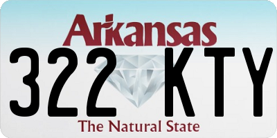 AR license plate 322KTY