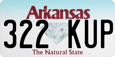 AR license plate 322KUP