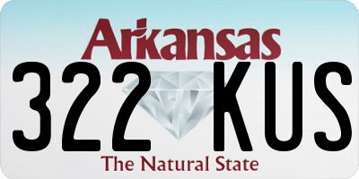 AR license plate 322KUS