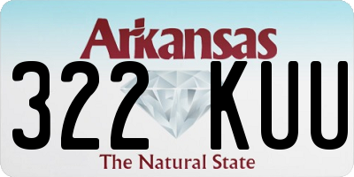 AR license plate 322KUU