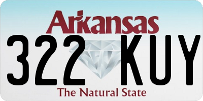 AR license plate 322KUY
