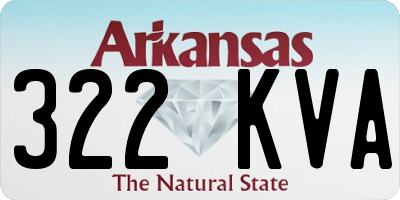 AR license plate 322KVA