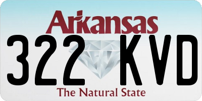 AR license plate 322KVD