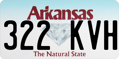 AR license plate 322KVH