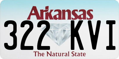 AR license plate 322KVI