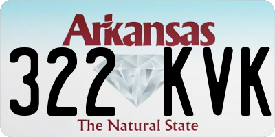 AR license plate 322KVK