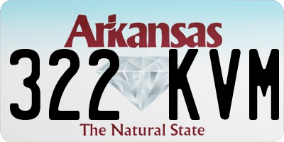 AR license plate 322KVM