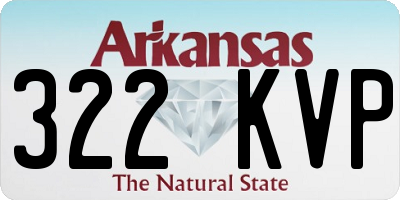 AR license plate 322KVP
